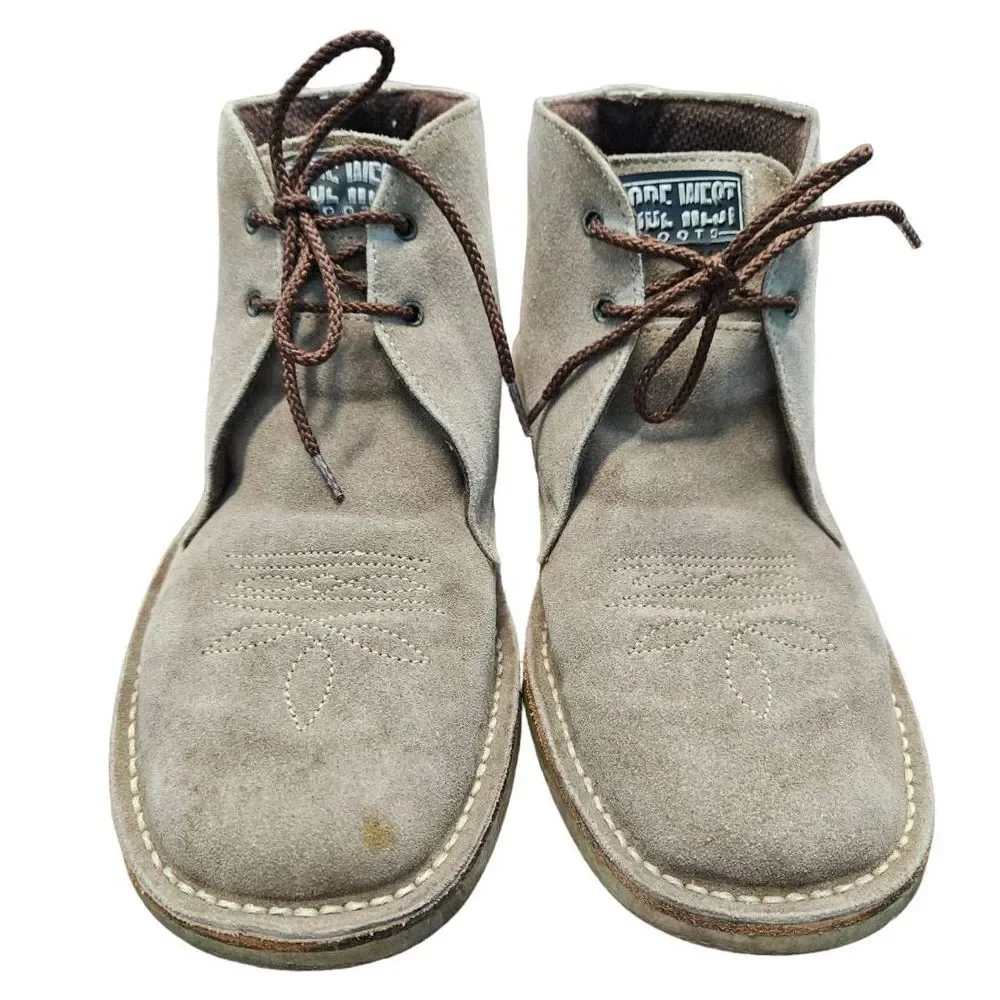 Code West Gray Suede Chukka Boots Men's Size 9.5